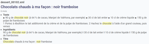 exemple de mise en exergue de termes