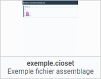 miniature d'un fichier d'assemblage mode carte