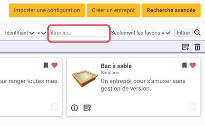mise
en évidence du champs de filtre