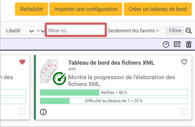 mise
en évidence du champs de filtre