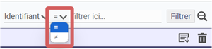 mise
en évidence du comparateur du filtre
