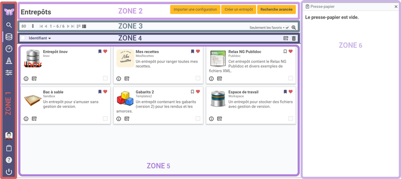 mise en
évidence des différentes parties de Chrysalio