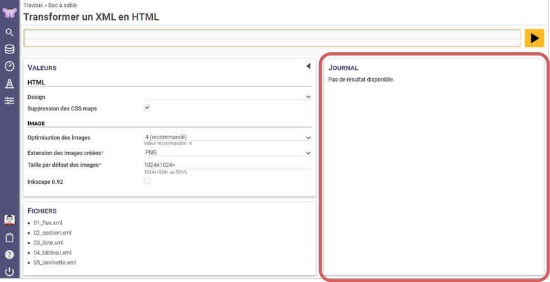 mise en évidence du journal dans la transformation monitorée