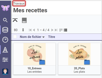mise en évidence du lien d'origine sur les entrepôts