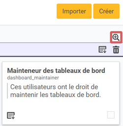 mise
en évidence de l'affichage des filtres