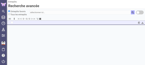 page de la recherche avancée