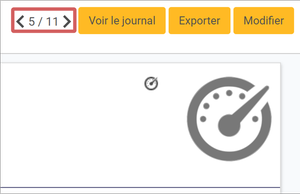 Mise en évidence des options de navigation sur les travaux